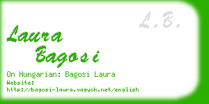 laura bagosi business card
